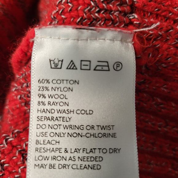 Koto Shawl Collar Diamond Red & Gray Grandpa Core Cardigan Sweater Size M - Picture 9 of 9